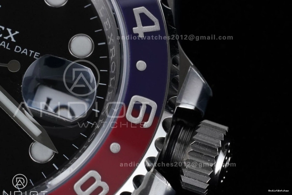 SH3285 V 1:1 Bezel BLRO Best New SS Pepsi OdorResistant Master (UV Edition II ARF ) On Oyster Bracelet 904L GMT 126710 858 0420